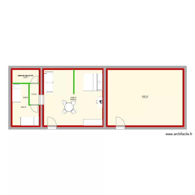 Quinault. Plan de 8 pièces et 199 m² Quinault. Plan de 8 pièces et 199 m²