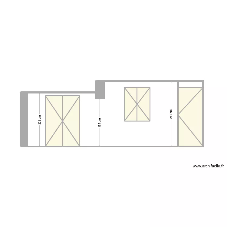 Marboeuf - Plan de profil projet. Plan de 15  et 19 m²
