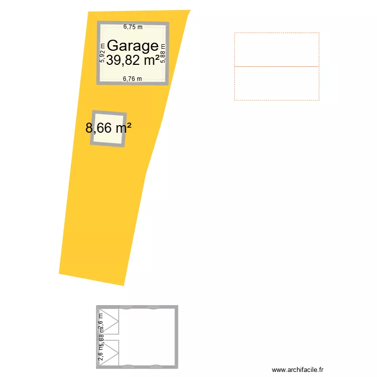 Plan garage. Plan de 4 pièces et 97 m² Plan garage. Plan de 4 pièces et 97 m²