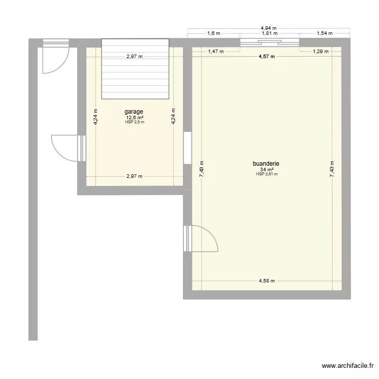BABIN. Plan de 2 et 47 m² BABIN. Plan de 2 et 47 m²