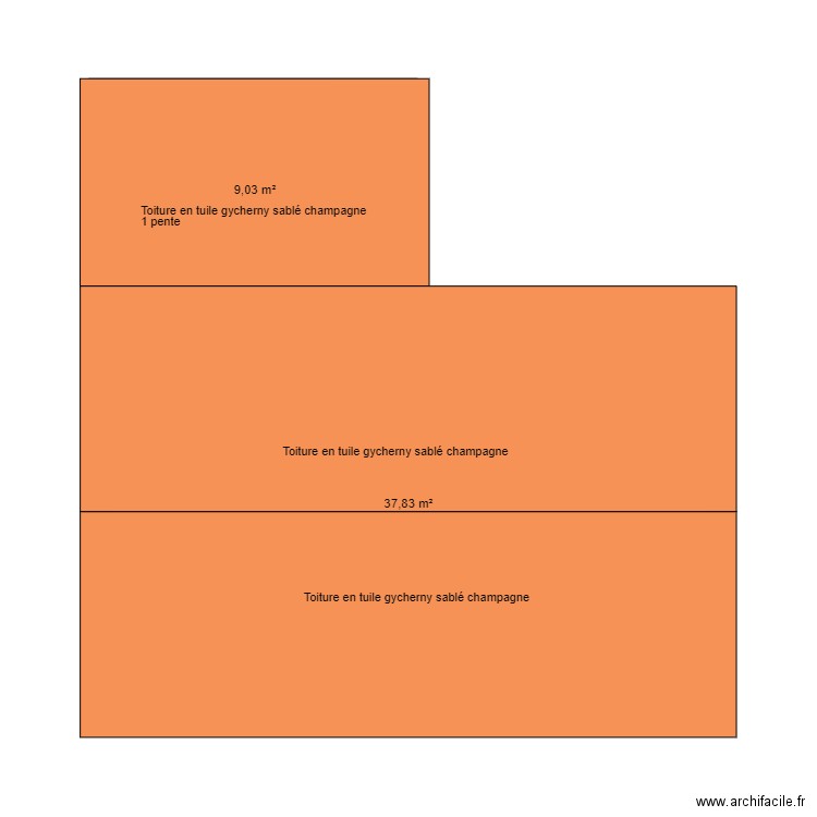 toiture. Plan de 0 pièce et 0 m2