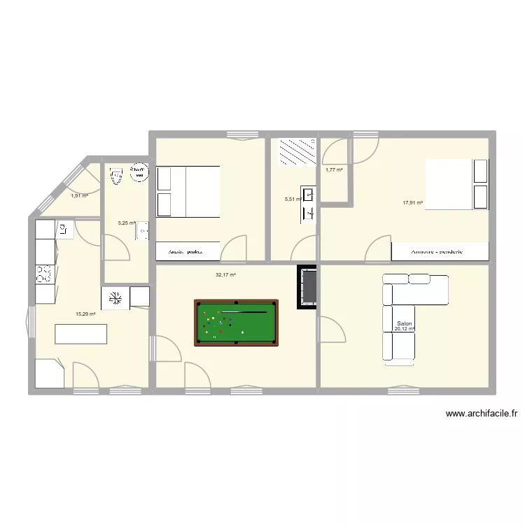 maison st martin. Plan de 