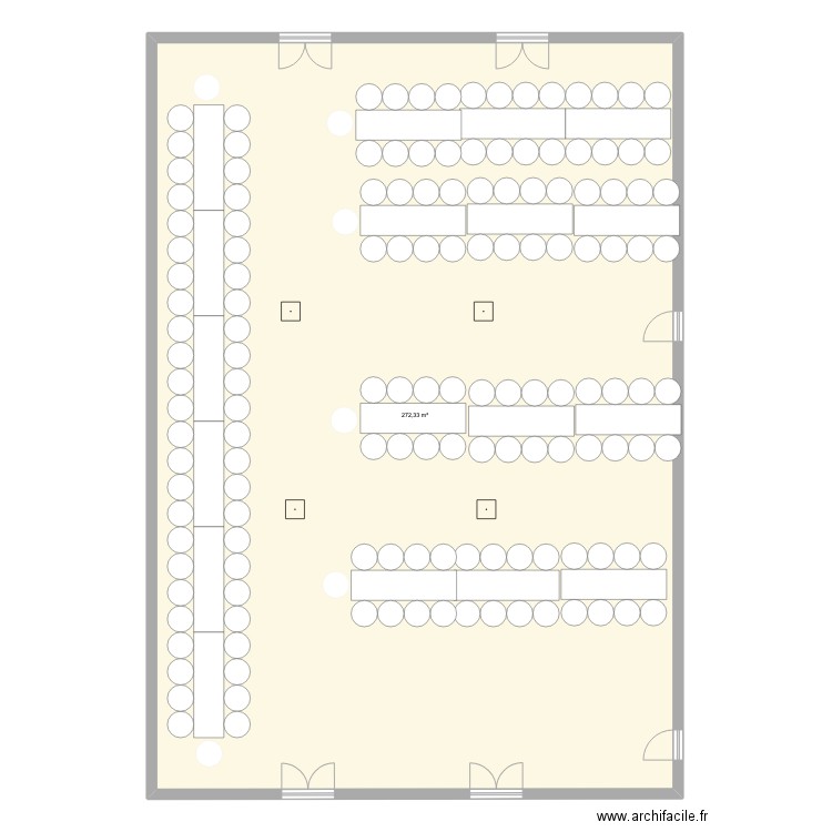 PLAN DE TABLE. Plan de 1 pièce et 272 m2