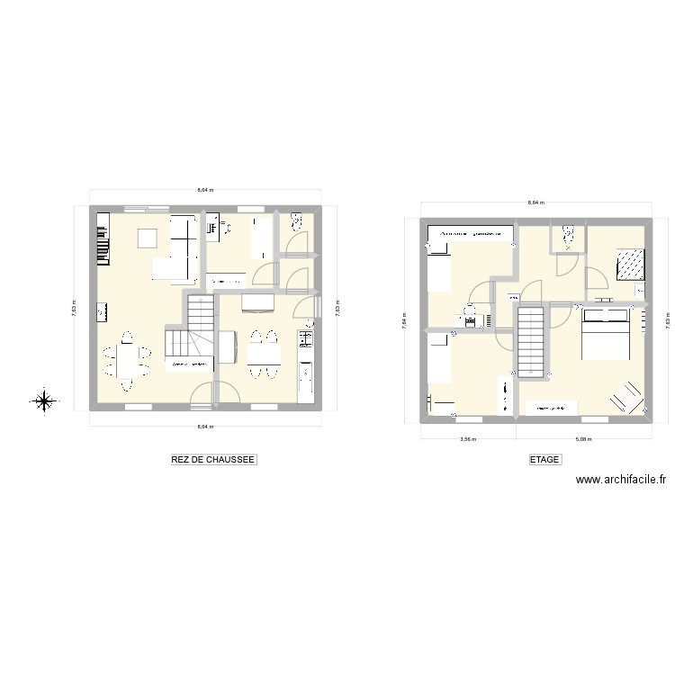 Plan finalisé. Plan de 11 pièces et 109 m2