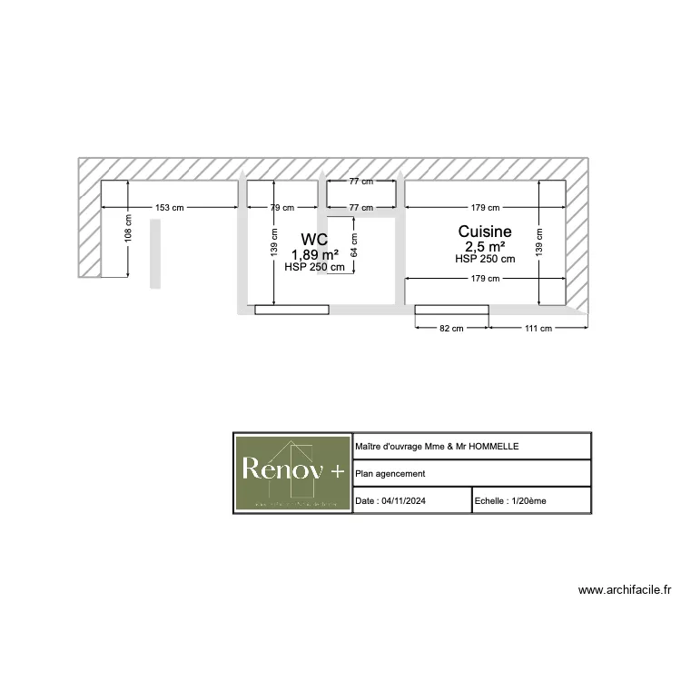 Plan agencement HOMMELLE Cabourg. Plan de Plan agencement HOMMELLE Cabourg. Plan de