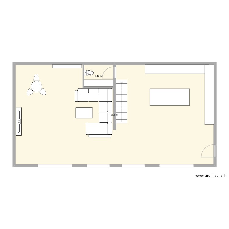fond grand case É2. Plan de 0 pièce et 0 m2