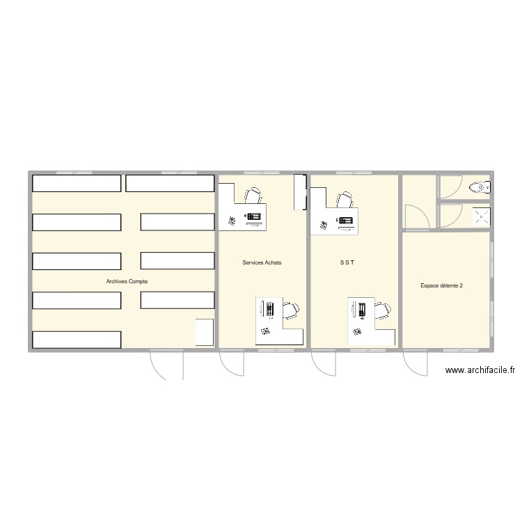 Recettes Fret - Avl25. Plan de 7 pièces et 86 m2