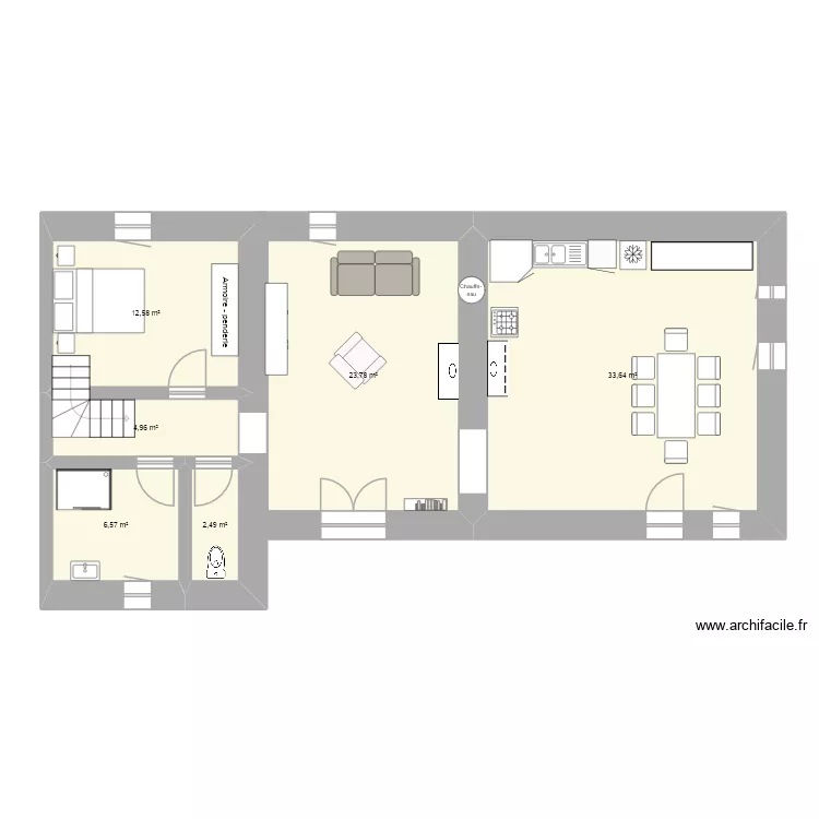 maison MONFLANQUIN variante. Plan de 6 et 84 m² maison MONFLANQUIN variante. Plan de 6 et 84 m²