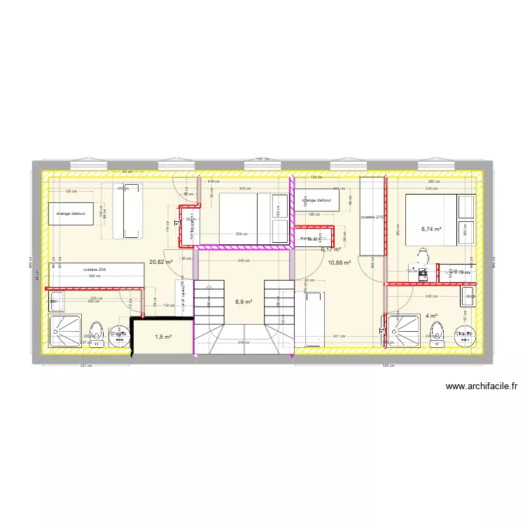 1er étage. Plan de 1er étage. Plan de