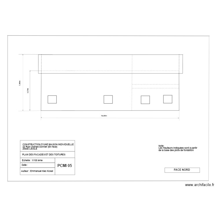 PCMI5 NORD. Plan de 0 pièce et 0 m2