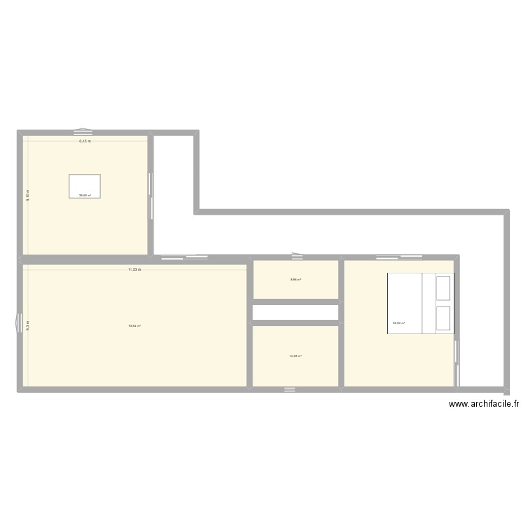 CHALLET. Plan de 5 pièces et 172 m2