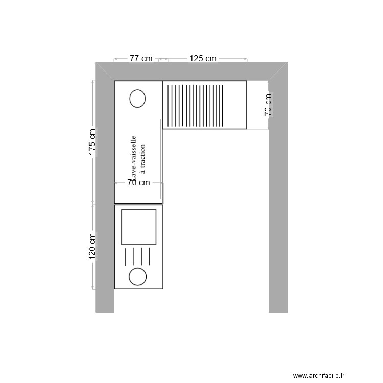 Les granges. Plan de 0 pièce et 0 m2