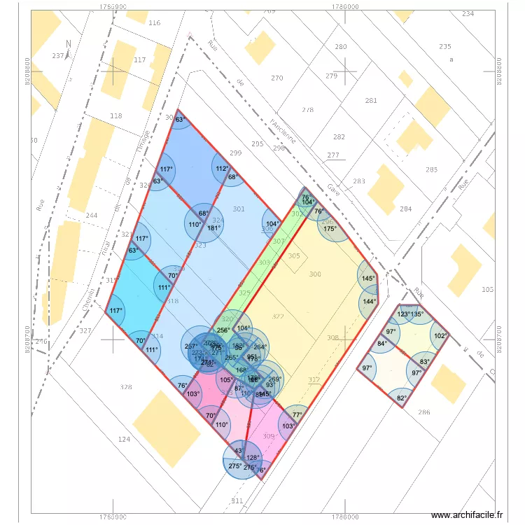 1 plan face meme profondeur avant bandock. Plan de 11  et 9086 m²