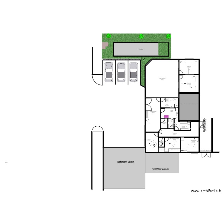 Les Ulis - Atlantique PMI 2. Plan de 16 pièces et 226 m2