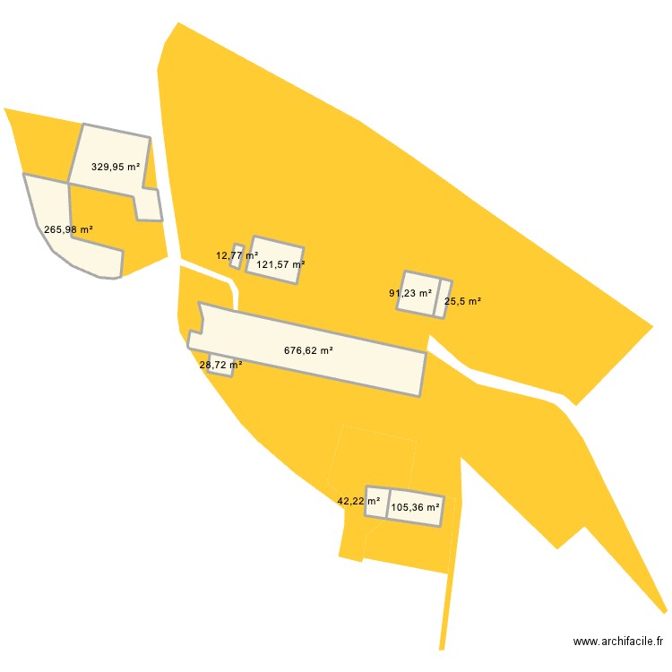 Vinezac - fond cadastre brut - VISU. Plan de 0 pièce et 0 m2