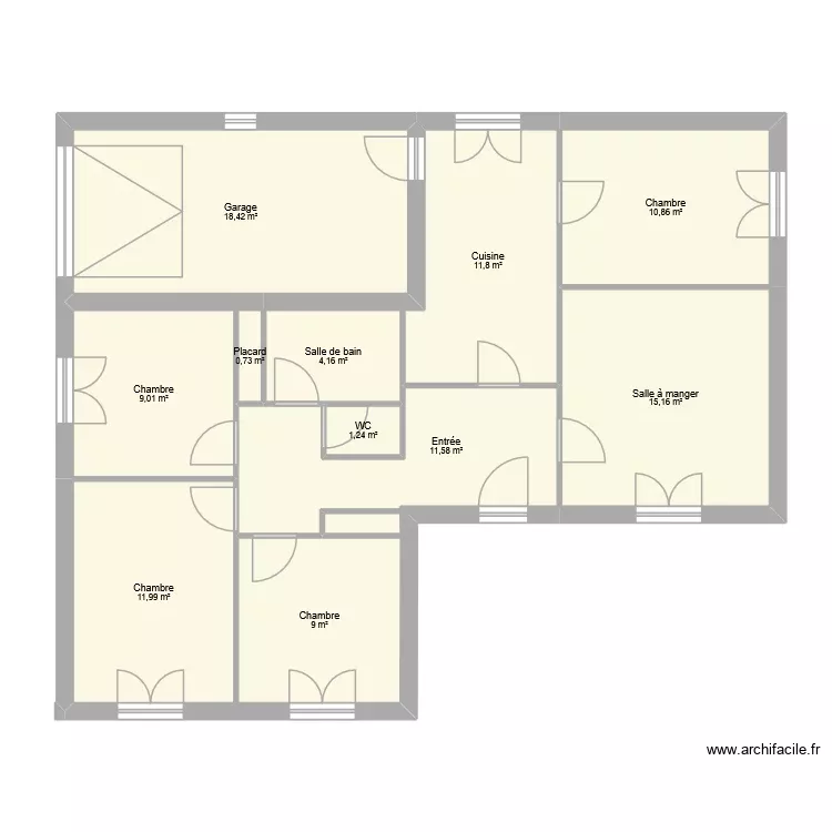 abadie capbreton. Plan de 11 Pièces et 104 m² abadie capbreton. Plan de 11 Pièces et 104 m²