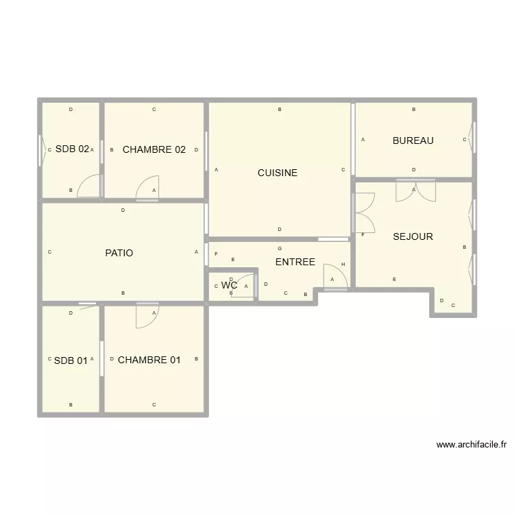 PLAN AV FEUCHERE PLB. Plan de 