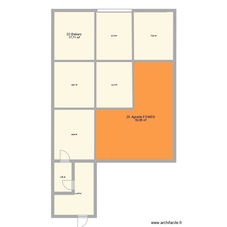 BIRINE. Plan de 0 pièce et 0 m2