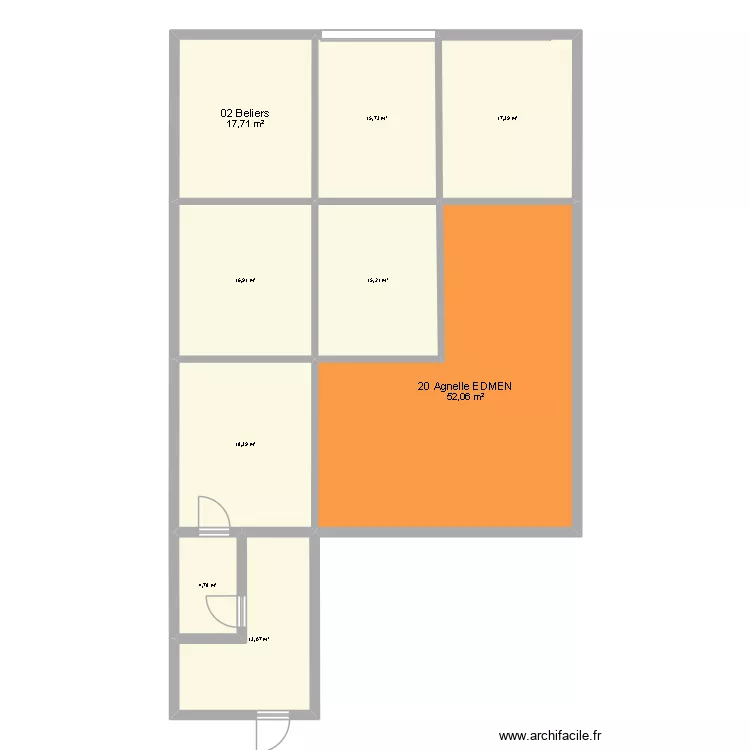 BIRINE. Plan de 9 et 171 m² BIRINE. Plan de 9 et 171 m²