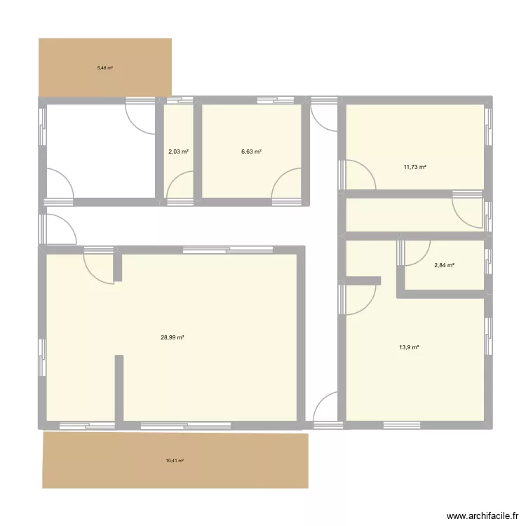 FAITH. Plan de 6 Pièces et 66 m² FAITH. Plan de 6 Pièces et 66 m²