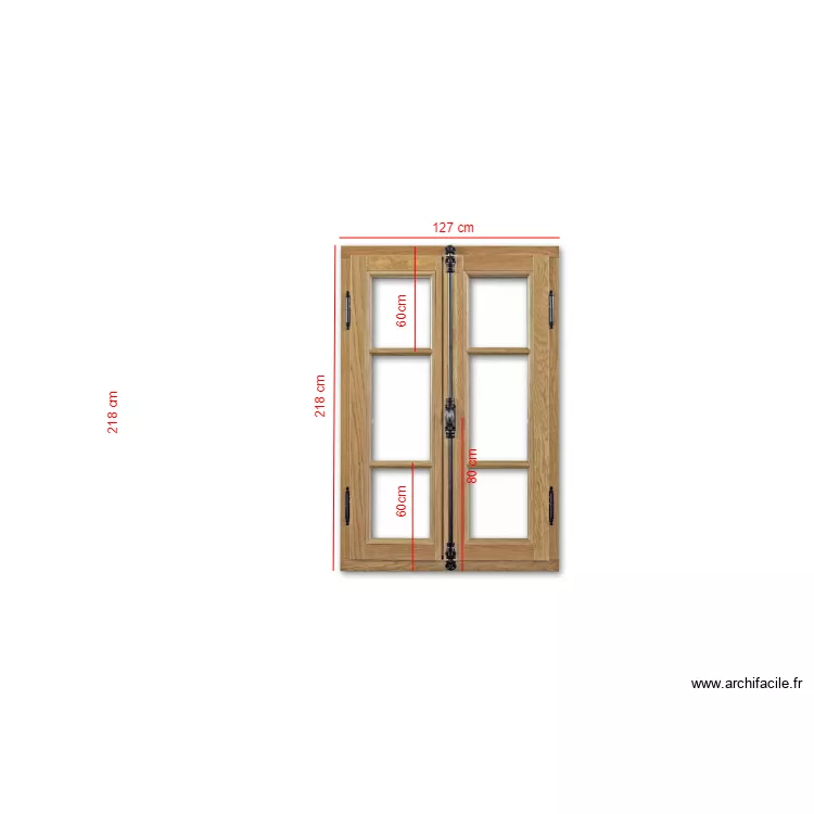 PARIS 17 FENETRE A/B. Plan de 