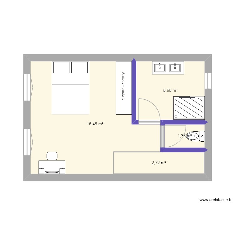 Extension 14 Juillet Etage. Plan de 0 pièce et 0 m2