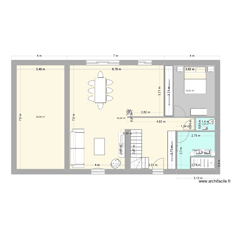 rdc pont de crau. Plan de 0 pièce et 0 m2