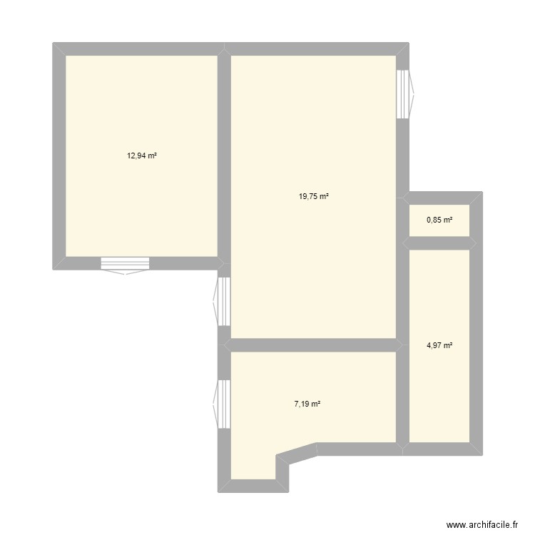 Appart Lucie 2. Plan de 0 pièce et 0 m2