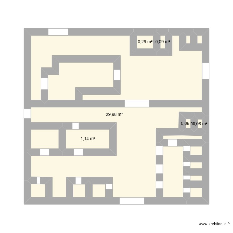 teste. Plan de 6 pièces et 32 m2