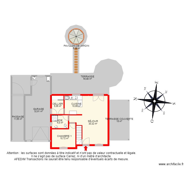 BI 16466 - . Plan de 22 pièces et 266 m2