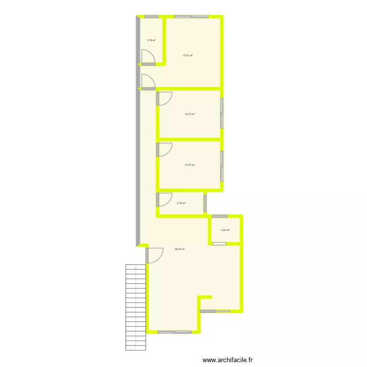 BR_Garopaba. Plan de 7  et 87 m²