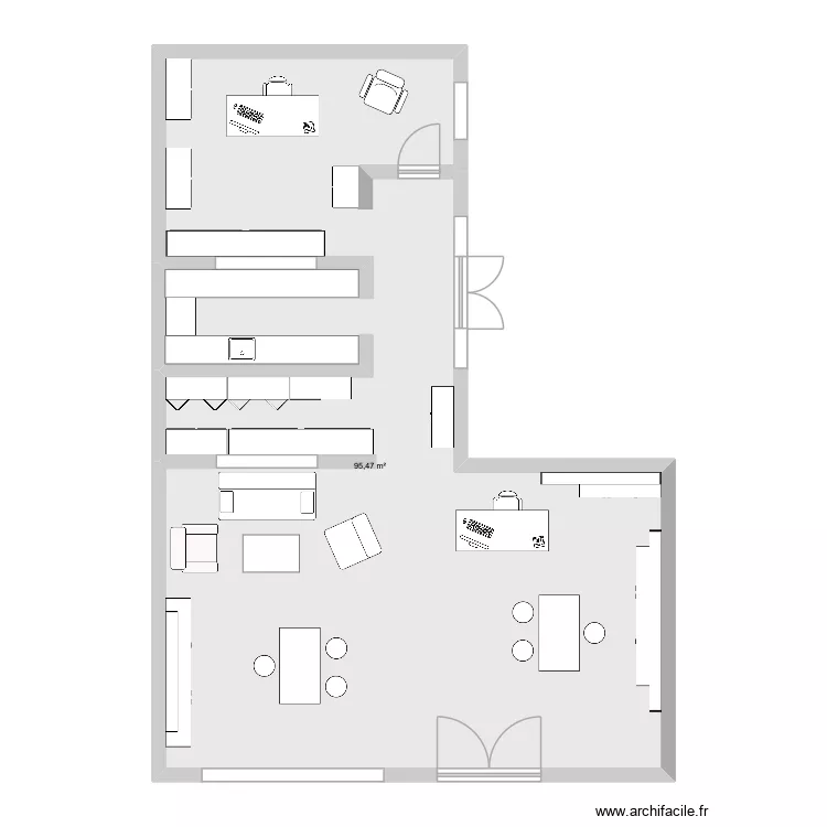 opticien. Plan de 1 et 95 m² opticien. Plan de 1 et 95 m²