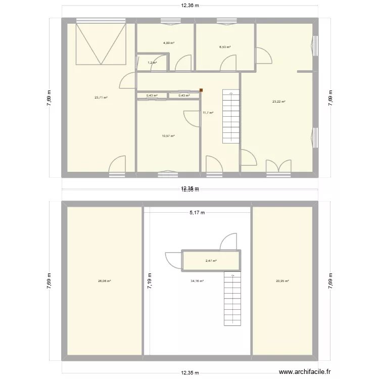 BARTOULOT. Plan de 13 et 169 m² BARTOULOT. Plan de 13 et 169 m²