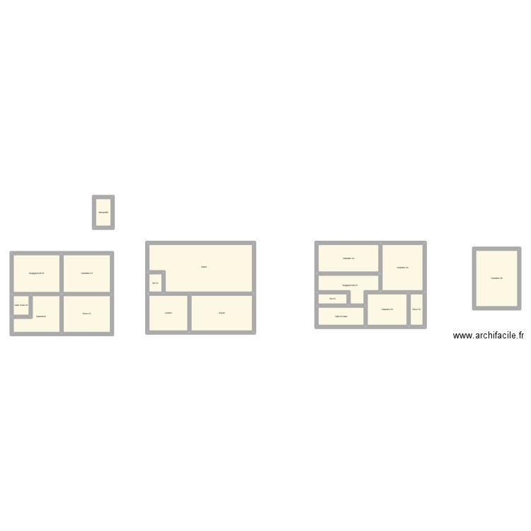 350602560. Plan de 18 pièces et 190 m2