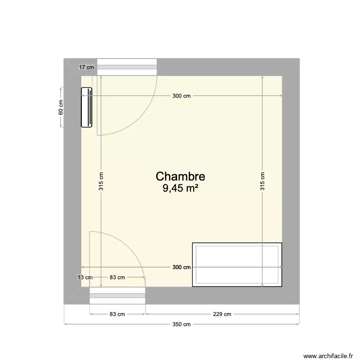 Chambre. Plan de Chambre. Plan de