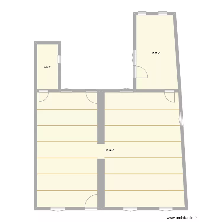 plan de base cognac plafond. Plan de 3  et 109 m²