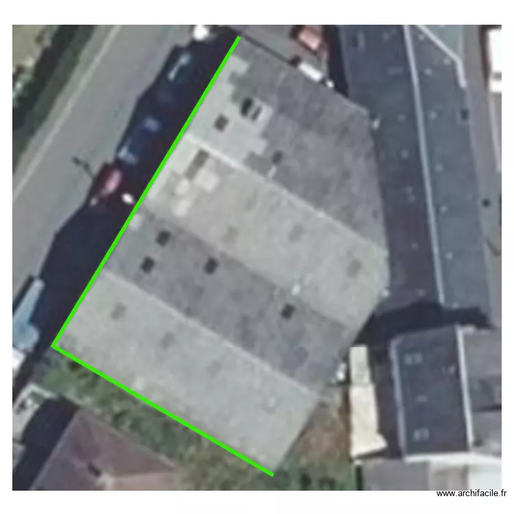 GARAGE HAVARD. Plan de 