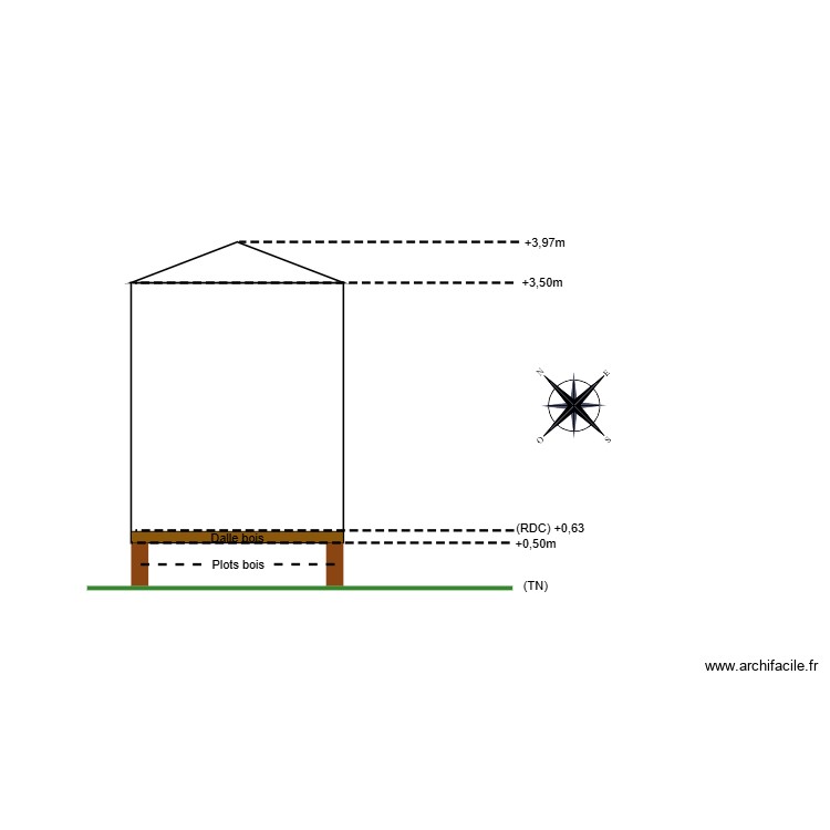 plan de coupe. Plan de 0 pièce et 0 m2 plan de coupe. Plan de 0 pièce et 0 m2