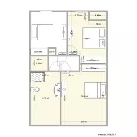 Plan maison &eacute;tage