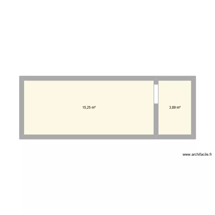 BAT 269 ETAGE. Plan de 2 et 19 m² BAT 269 ETAGE. Plan de 2 et 19 m²