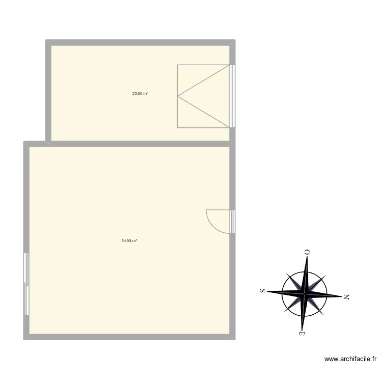 MalaBrus maison. Plan de 2  et 80 m²
