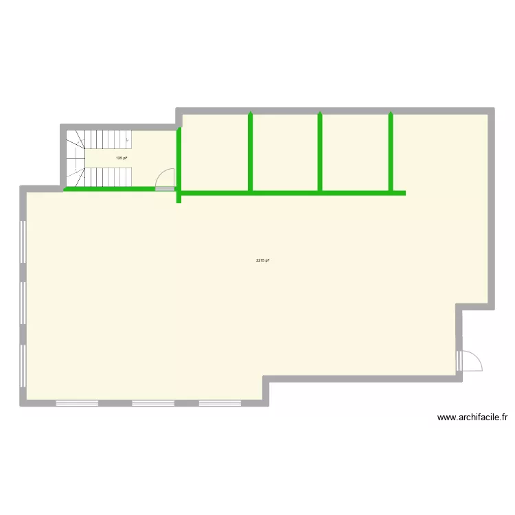 225 Seigneuriale 2e &eacute;tage. Plan de 
