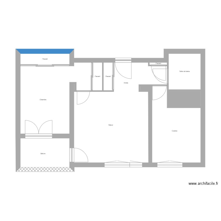 guilini. Plan de 12 pièces et 54 m2