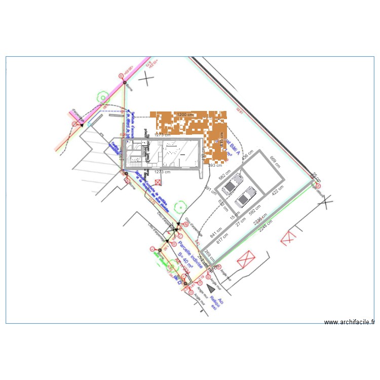 Pomper 4. Plan de 15 pièces et 162 m2