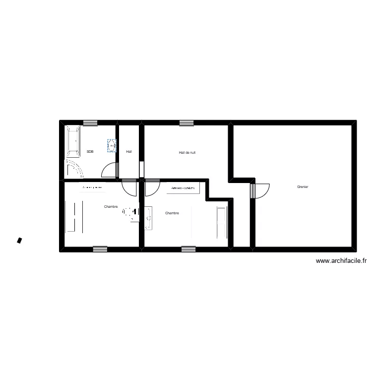 Etage SSG. Plan de 
