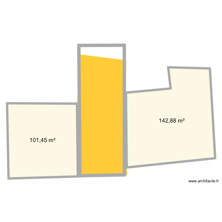Aligner sur le voisin V 7.0. Plan de 2 pièces et 244 m²