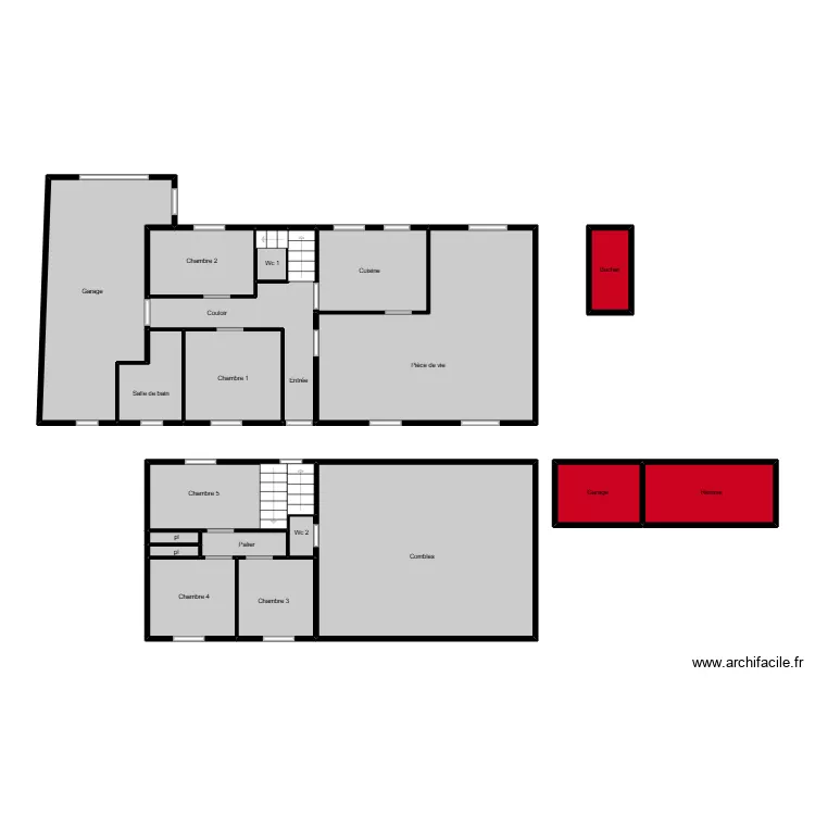 vigour A. Plan de 19 pièces et 116 m²
