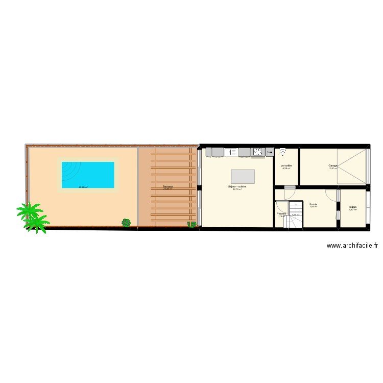 MITTICA  COSTANZA. Plan de 22 pièces et 213 m2