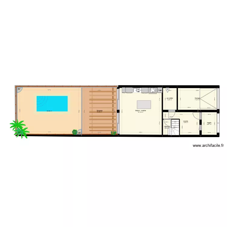 MITTICA  COSTANZA. Plan de 22  et 213 m²