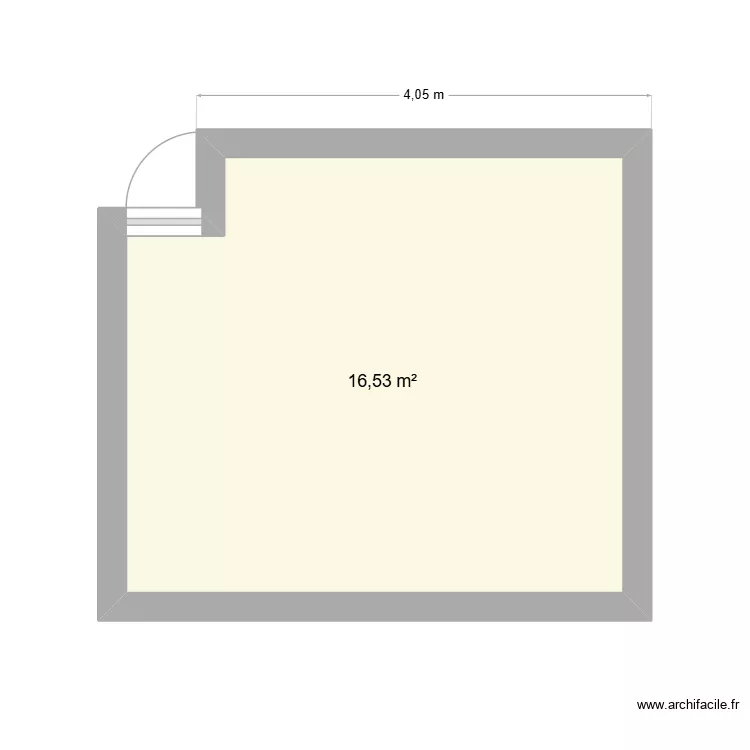 chambre william. Plan de 1 Pièce et 17 m² chambre william. Plan de 1 Pièce et 17 m²